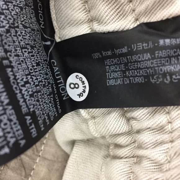 NWT ZARA Marshmallow Gray Slim Leg Drawstring Waist Mid-Rise The Jogger Pants - Picture 3 of 16